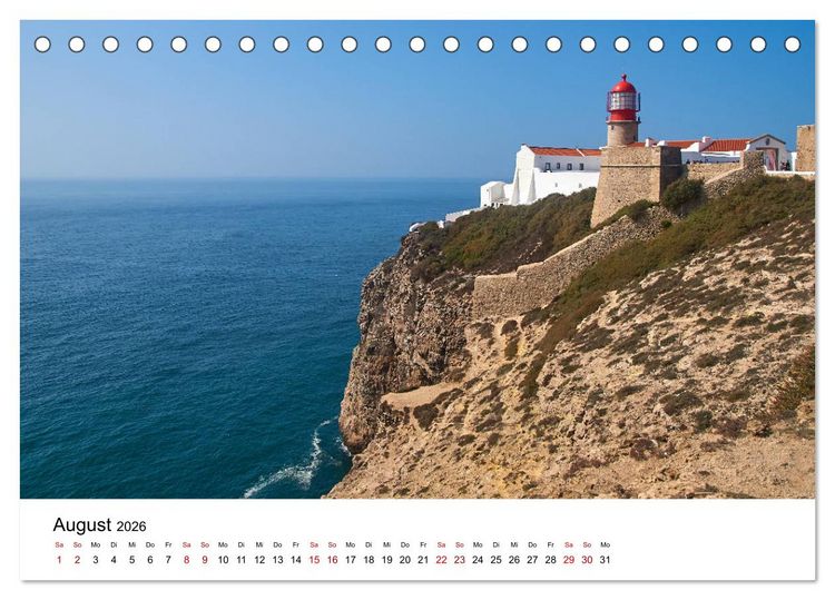 Produktbild: Einzigartiges Portugal (Tischkalender 2026 DIN A5 quer), CALVENDO Monatskalender
