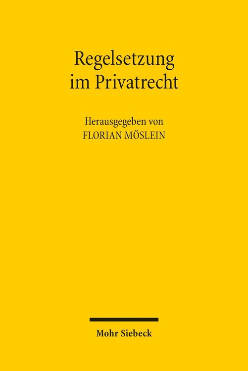 Produktbild: Regelsetzung im Privatrecht