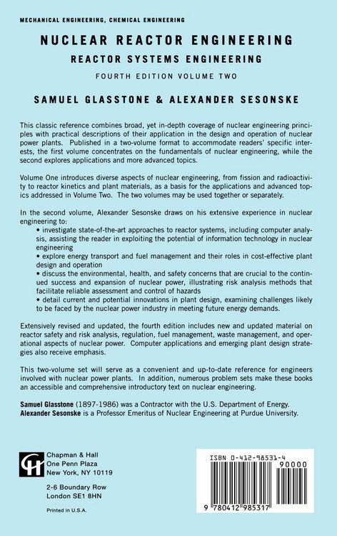 Produktbild: Nuclear Reactor Engineering