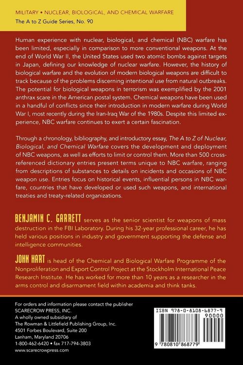 Produktbild: To Z of Nuclear, Biological and Chemical Warfare