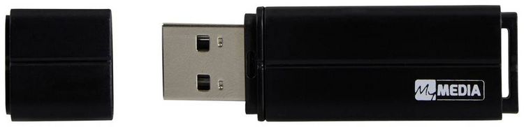 Produktbild: MyMEDIA My USB 2.0 Drive 8GB USB-Stick 8GB Schwarz 69260 USB-A (USB 2.0)