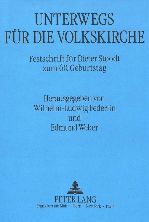 Produktbild: Unterwegs f&uuml;r die Volkskirche