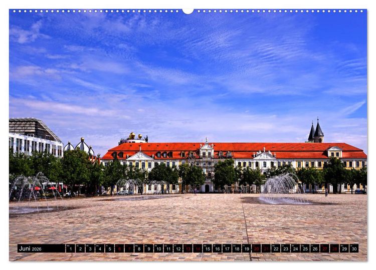 Produktbild: Magdeburger Ansichten (hochwertiger Premium Wandkalender 2026 DIN A2 quer), Kunstdruck in Hochglanz