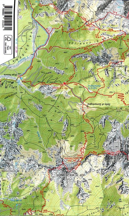 Produktbild: Wanderkarte 18 Alpi Carniche Orientali / Canal del Ferro