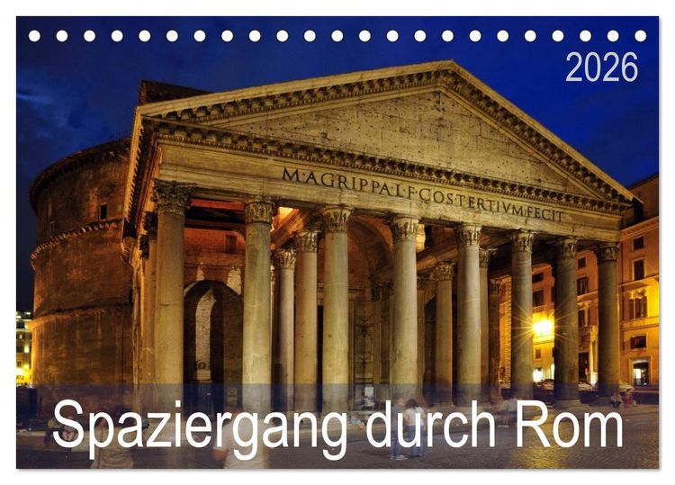 Produktbild: Spaziergang durch Rom (Tischkalender 2026 DIN A5 quer), CALVENDO Monatskalender