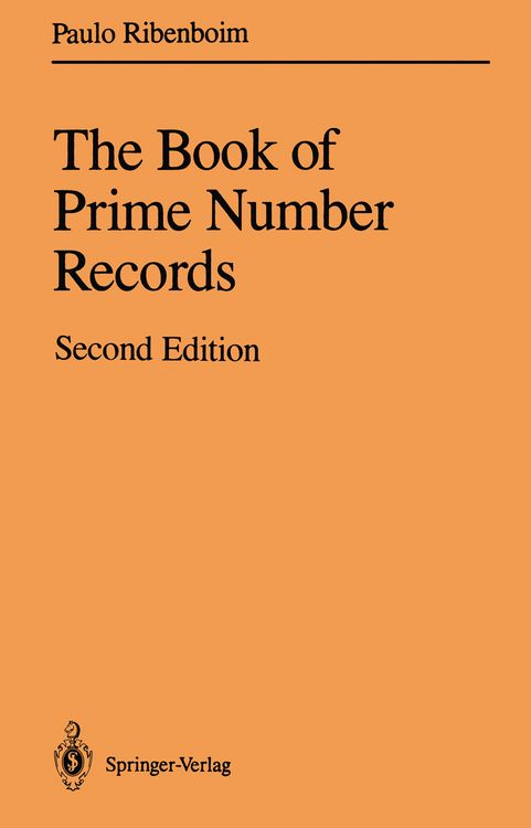 Produktbild: The Book of Prime Number Records