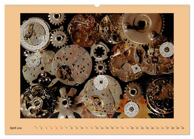 Produktbild: Uhr-Werk-Kunst (Wandkalender 2026 DIN A2 quer), CALVENDO Monatskalender