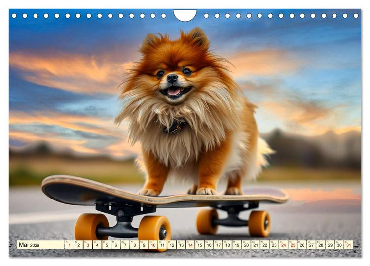 Produktbild: Tausendsassa - Pomeranian (Wandkalender 2026 DIN A4 quer), CALVENDO Monatskalender