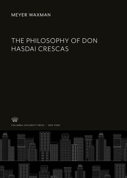 Produktbild: The Philosophy of Don Hasdai Crescas