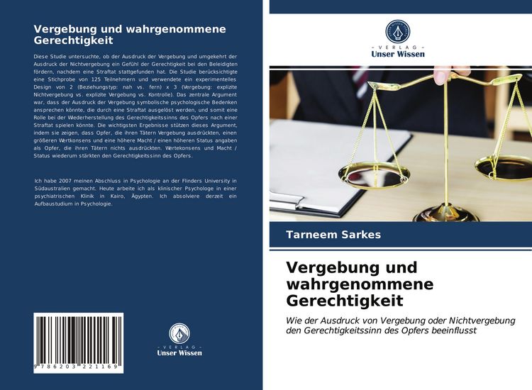 Produktbild: Vergebung und wahrgenommene Gerechtigkeit