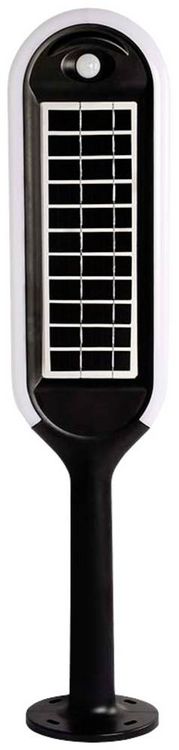 Produktbild: V-TAC 6666 VT-945 Solar-Au&szlig;enstandleuchte mit Bewegungsmelder LED 5.00W Wei&szlig;, Schwarz
