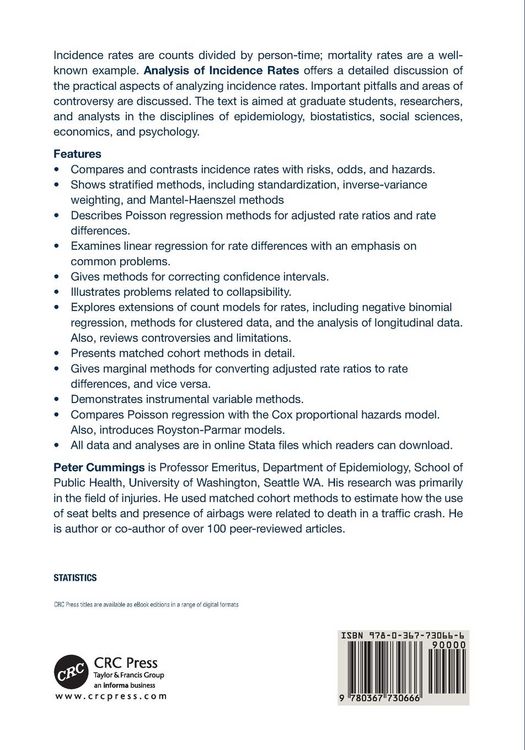 Produktbild: Analysis of Incidence Rates