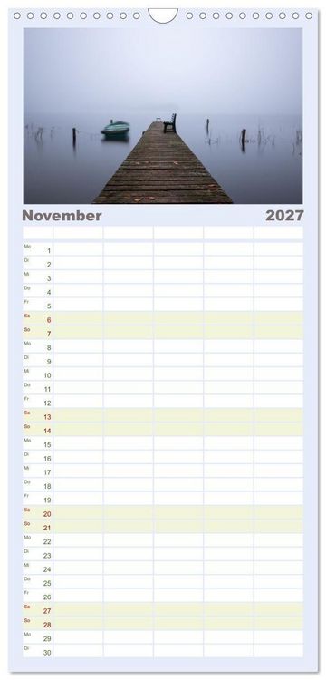 Produktbild: Familienplaner 2027 - Lychen - zwischen Wald und Seen mit 5 Spalten (Wandkalender, 21 x 45 cm) CALVENDO