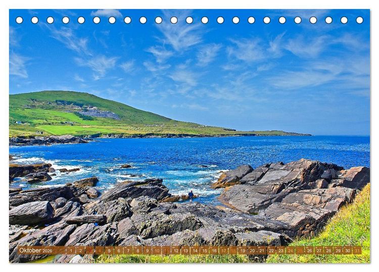 Produktbild: Skellig Coast - Irlands sch&ouml;nste K&uuml;ste (Tischkalender 2026 DIN A5 quer), CALVENDO Monatskalender