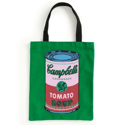 Produktbild: Galison: Warhol Soup Can Canvas Tote Bag - Green