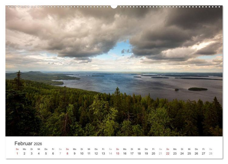 Produktbild: Landschaften Finnlands (hochwertiger Premium Wandkalender 2026 DIN A2 quer), Kunstdruck in Hochglanz