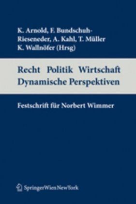 Produktbild: Recht Politik Wirtschaft - Dynamische Perspektiven