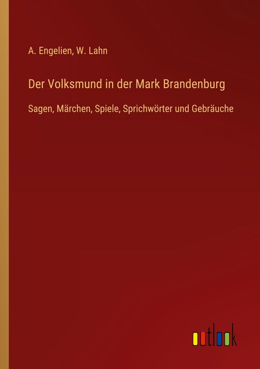 Produktbild: Der Volksmund in der Mark Brandenburg