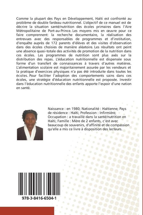 Produktbild: Promotion de la nutrition dans les &eacute;coles primaires d'Haiti