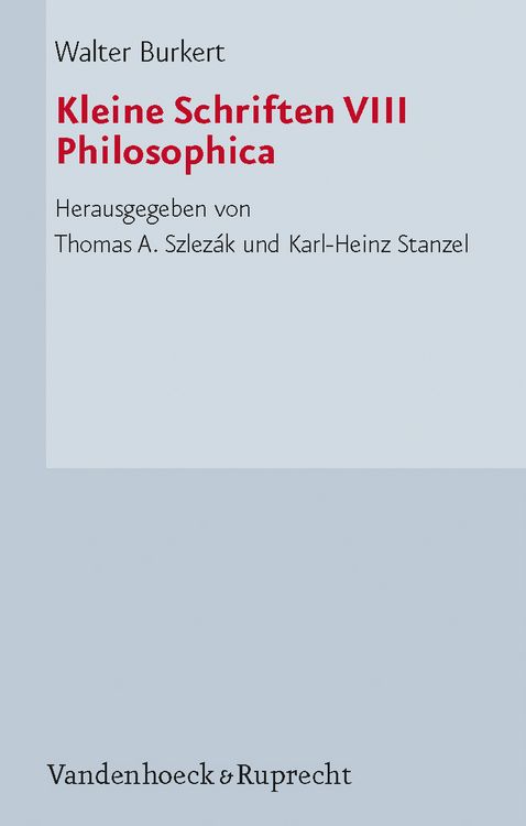 Produktbild: Kleine Schriften VIII