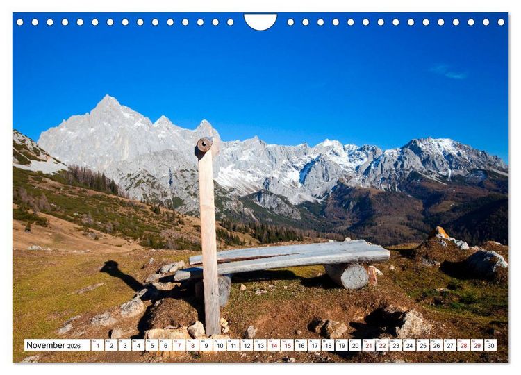 Produktbild: Kraftpl&auml;tze in den Bergen (Wandkalender 2026 DIN A4 quer), CALVENDO Monatskalender