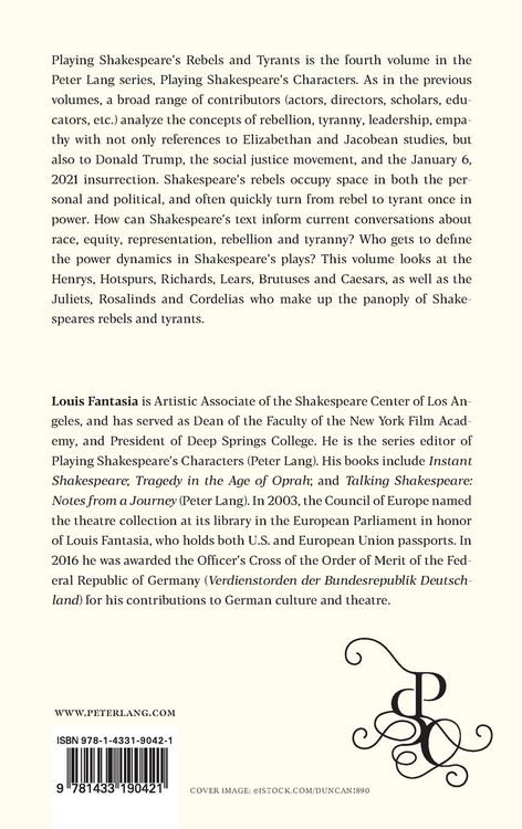 Produktbild: Playing Shakespeare&rsquo;s Rebels and Tyrants