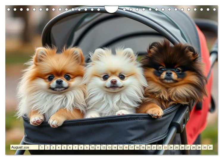 Produktbild: Tausendsassa - Pomeranian (Wandkalender 2026 DIN A4 quer), CALVENDO Monatskalender