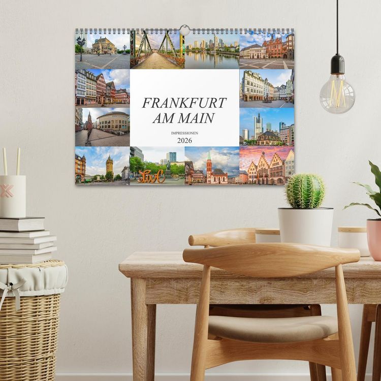 Produktbild: Frankfurt am Main Impressionen (Wandkalender 2026 DIN A3 quer), CALVENDO Monatskalender