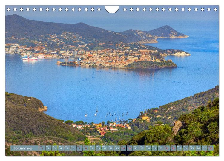 Produktbild: Elba in Italy - The Mediterranean dream island for romantics (Wall Calendar 2026 DIN A4 landscape), CALVENDO 12 Month Wall Calendar