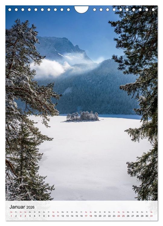 Produktbild: Garmisch-Partenkirchen und die faszinierende Bergwelt der Alpen (Wandkalender 2026 DIN A4 hoch), CALVENDO Monatskalender