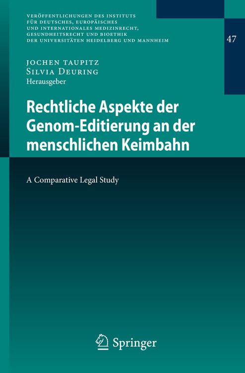 Produktbild: Rechtliche Aspekte der Genom-Editierung an der menschlichen Keimbahn