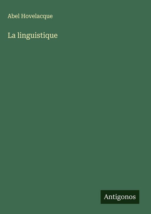 Produktbild: La linguistique