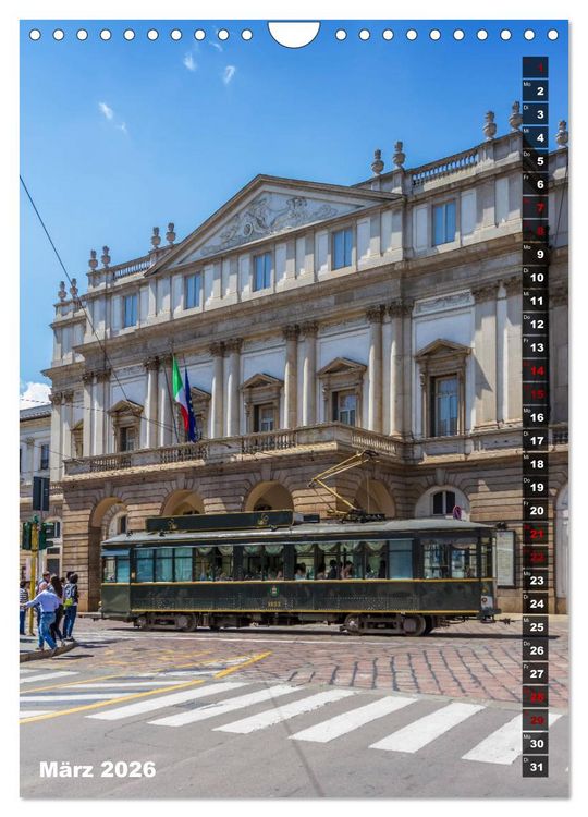 Produktbild: MAILAND Prachtvolle Impressionen (Wandkalender 2026 DIN A4 hoch), CALVENDO Monatskalender