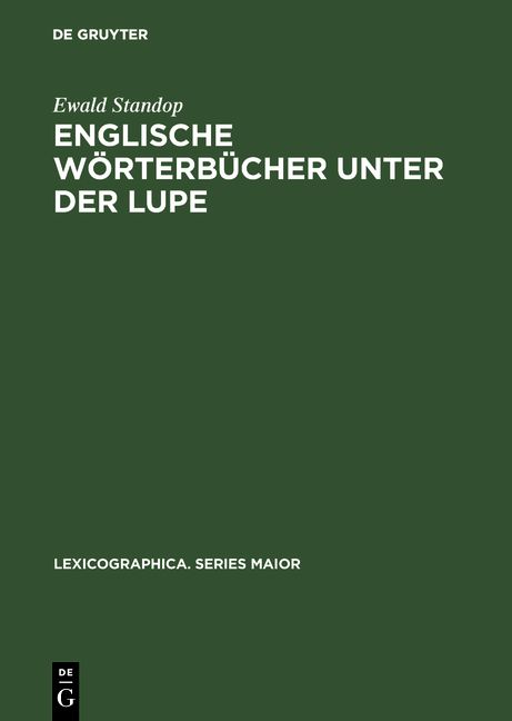 Produktbild: Englische W&ouml;rterb&uuml;cher unter der Lupe