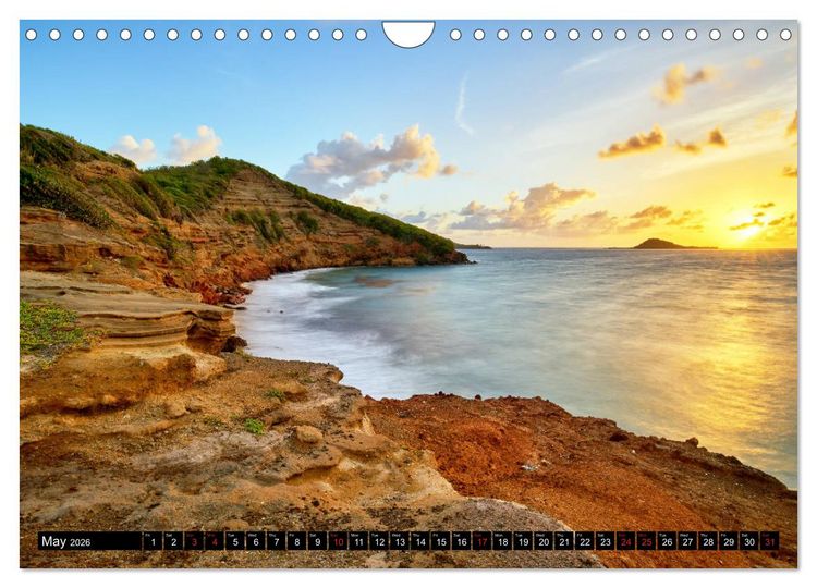 Produktbild: The Caribbean - St. Lucia, The Grenadines and Grenada (Wall Calendar 2026 DIN A4 landscape), CALVENDO 12 Month Wall Calendar