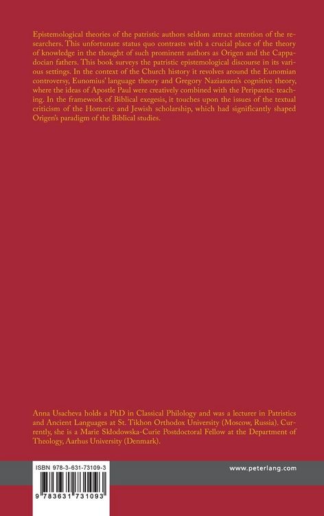 Produktbild: Knowledge, Language and Intellection from Origen to Gregory Nazianzen