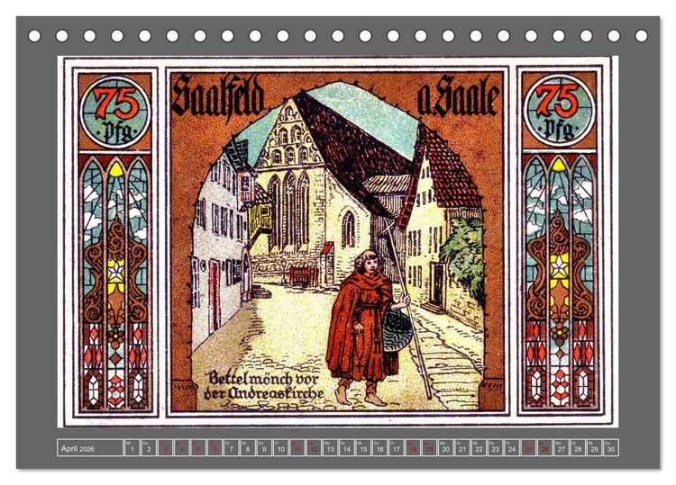 Produktbild: Gru&szlig; aus Saalfeld an der Saale (Tischkalender 2026 DIN A5 quer), CALVENDO Monatskalender