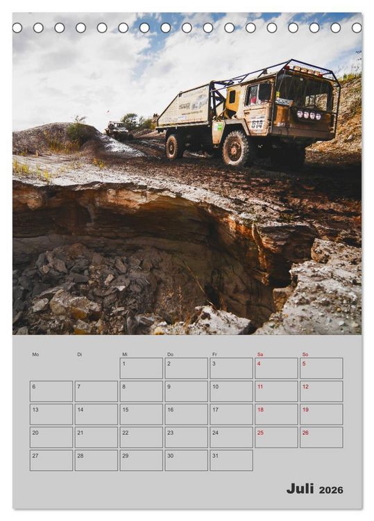 Produktbild: RALLYE RAID - Saison Planer (Tischkalender 2026 DIN A5 hoch), CALVENDO Monatskalender