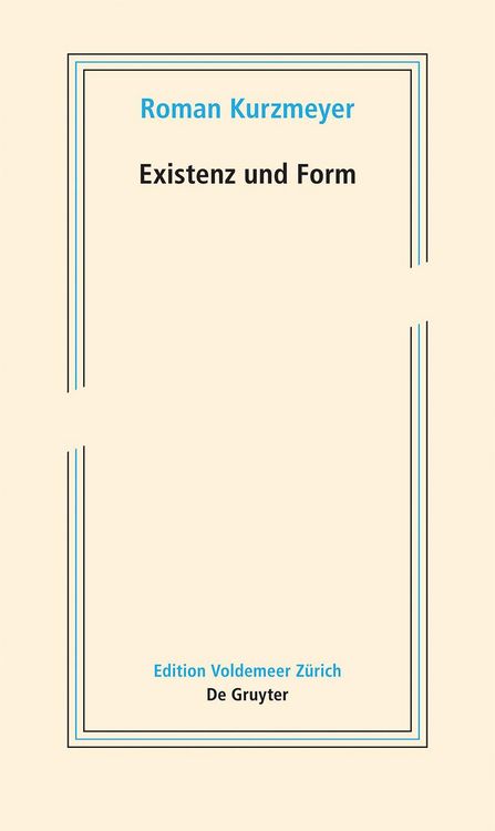 Produktbild: Existenz und Form