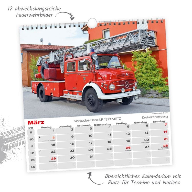 Produktbild: TR&Ouml;TSCH - Technikkalender Feuerwehren 2027
