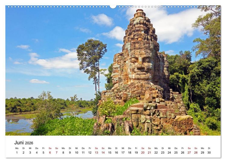 Produktbild: Blickpunkte in Kambodscha (hochwertiger Premium Wandkalender 2026 DIN A2 quer), Kunstdruck in Hochglanz