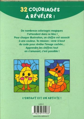 Produktbild: Mon bloc de coloriages magiques : les chiffres : les b&eacute;b&eacute;s animaux