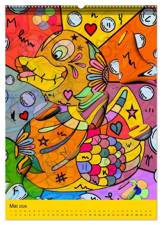 Produktbild: Nico Bielows Dia los Muertos (Wandkalender 2026 DIN A2 hoch), CALVENDO Monatskalender