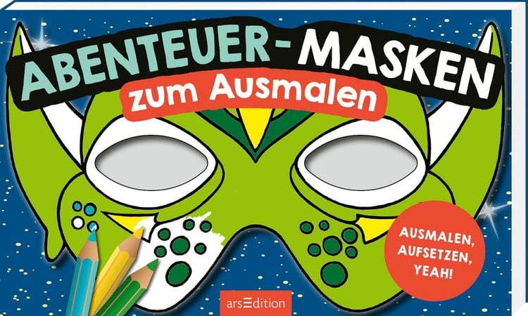 Produktbild: Abenteuer-Masken zum Ausmalen
