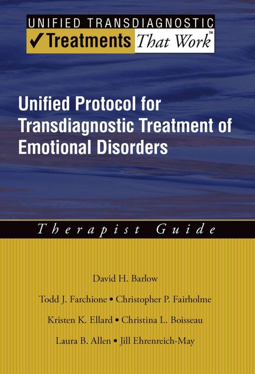 Produktbild: Unified Protocol for Transdiagnostic Treatment of Emotional Disorders