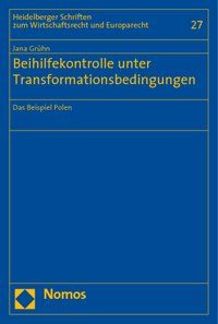Produktbild: Beihilfekontrolle unter Transformationsbedingungen