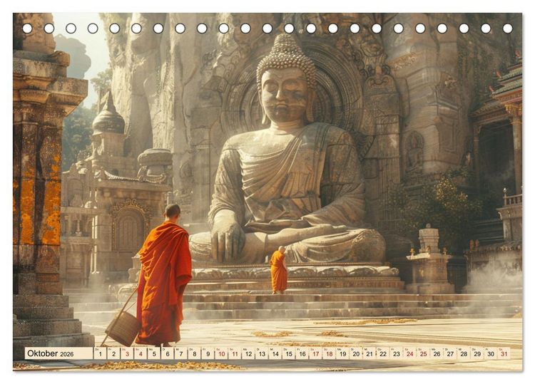 Produktbild: Komm mit in die Stille (Tischkalender 2026 DIN A5 quer), CALVENDO Monatskalender