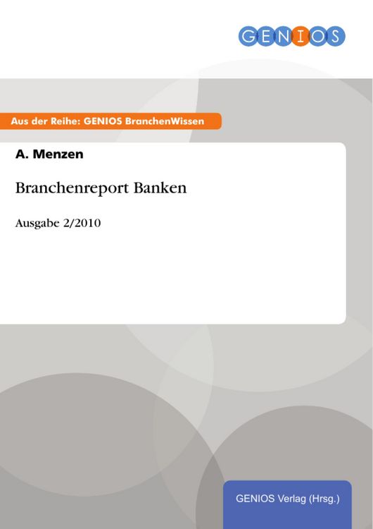 Produktbild: Branchenreport Banken