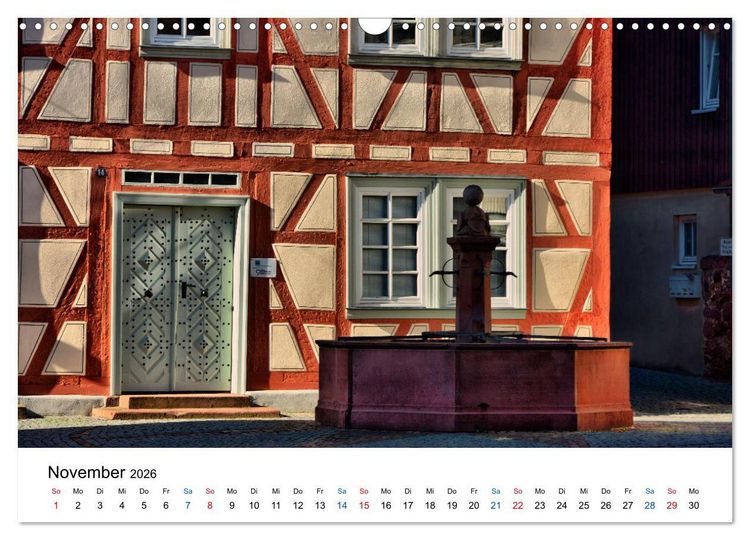 Produktbild: Michelstadt - Fachwerkromantik im Odenwald (Wandkalender 2026 DIN A3 quer), CALVENDO Monatskalender