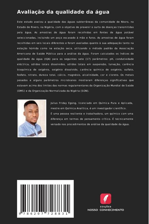 Produktbild: Avalia&ccedil;&atilde;o da qualidade da &aacute;gua